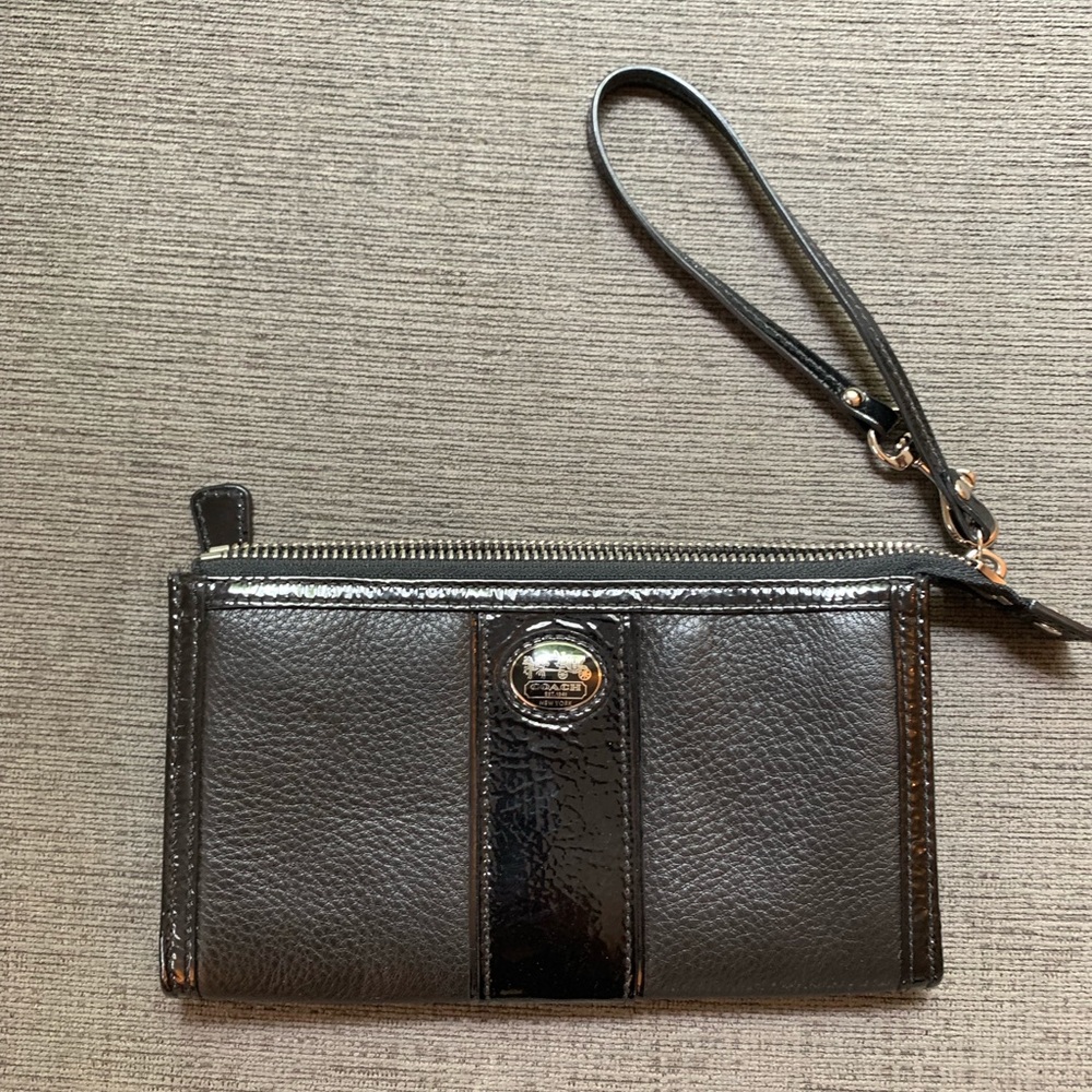 Coach Wristlet/Clutch- Black